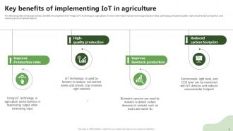 Precision Farming System For Environmental Sustainability Powerpoint Presentation Slides IoT CD V Impressive Attractive
