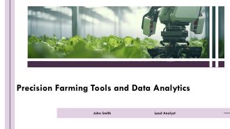 Precision Farming Tools And Data Analytics PPT Template AT