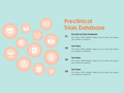 Preclinical trials database ppt powerpoint presentation show deck
