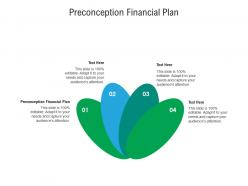 Preconception financial plan ppt powerpoint presentation professional themes cpb