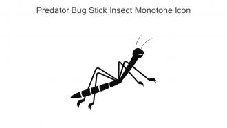 Predator Bug Stick Insect Monotone Icon In Powerpoint Pptx Png And Editable Eps Format