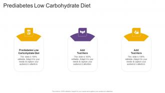 Prediabetes Low Carbohydrate Diet In Powerpoint And Google Slides Cpb