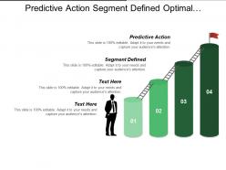 Predictive action segment defined optimal response different approaches