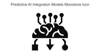 Predictive Ai Integration Models Monotone Icon In Powerpoint Pptx Png And Editable Eps Format