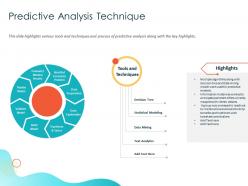 Predictive analysis technique anticipate ppt powerpoint presentation professional model