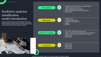 Predictive Analytics Classification Model Ppt Powerpoint Presentation File Infographics