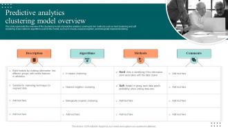 Predictive Analytics Clustering Model Overview Ppt Inspiration Professional