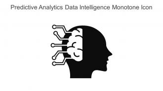 Predictive Analytics Data Intelligence Monotone Icon In Powerpoint Pptx Png And Editable Eps Format