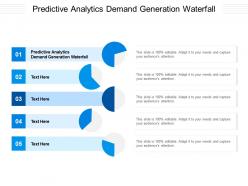 Predictive analytics demand generation waterfall ppt powerpoint presentation portfolio vector cpb
