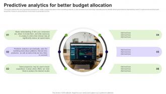 Predictive Analytics For Better Budget Allocation Prediction Model