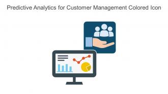 Predictive Analytics For Customer Management Colored Icon In Powerpoint Pptx Png And Editable Eps Format