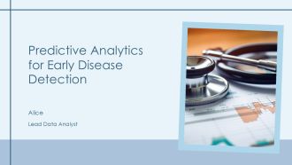 Predictive Analytics For Early Disease Detection PPT Sample AT