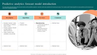 Predictive Analytics Forecast Model Introduction Ppt File Clipart Images