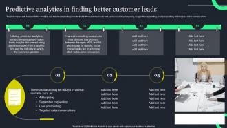 Predictive Analytics In Finding Better Customer Leads Ppt Powerpoint Presentation File Slides