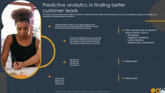 Predictive Analytics In Finding Better Customer Leads Ppt Topics