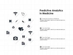 Predictive analytics in medicine ppt powerpoint presentation pictures graphics