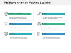 Predictive analytics machine learning ppt powerpoint presentation slides visual aids cpb