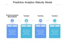 Predictive analytics maturity model ppt powerpoint presentation images cpb