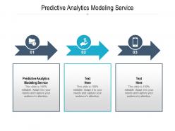 Predictive analytics modeling service ppt powerpoint presentation summary inspiration cpb