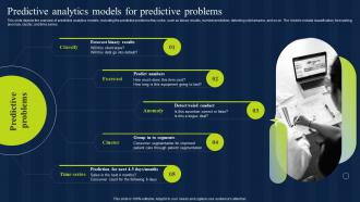 Predictive Analytics Models For Predictive Problems Estimation Model IT
