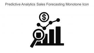 Predictive Analytics Sales Forecasting Monotone Icon In Powerpoint Pptx Png And Editable Eps Format
