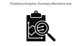 Predictive Analytics Summary Monotone Icon In Powerpoint Pptx Png And Editable Eps Format