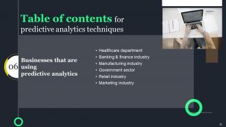 Predictive Analytics Techniques IT Powerpoint Presentation Slides Attractive Compatible
