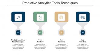 Predictive Analytics Tools Techniques Ppt Powerpoint Presentation Slides Structure Cpb