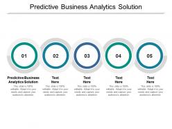 Predictive business analytics solution ppt powerpoint presentation outline styles cpb