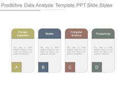 Predictive data analysis template ppt slide styles