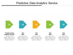 Predictive data analytics service ppt powerpoint presentation model pictures cpb
