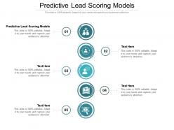 Predictive lead scoring models ppt powerpoint presentation infographic template cpb