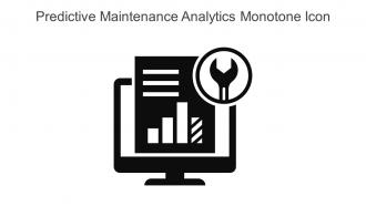 Predictive Maintenance Analytics Monotone Icon In Powerpoint Pptx Png And Editable Eps Format