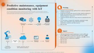 Predictive Maintenance Equipment Condition Monitoring Automation In Manufacturing IT