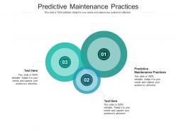 Predictive maintenance practices ppt powerpoint presentation inspiration background cpb