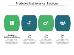 Predictive maintenance solutions ppt powerpoint presentation professional infographics cpb