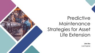 Predictive Maintenance Strategies For Asset Life Extension PPT Example AT