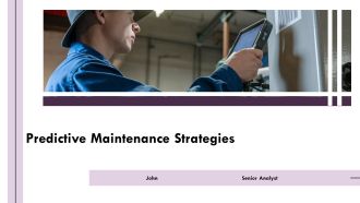 Predictive Maintenance Strategies PPT Mockup AT