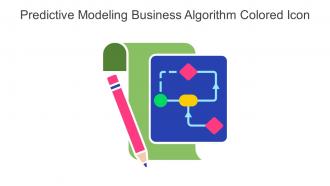Predictive Modeling Business Algorithm Colored Icon In Powerpoint Pptx Png And Editable Eps Format