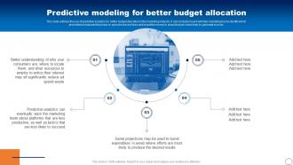 Predictive Modeling For Better Budget Allocation Ppt Powerpoint Presentation Portfolio Styles