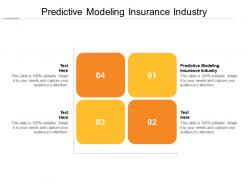Predictive modeling insurance industry ppt powerpoint presentation inspiration summary cpb