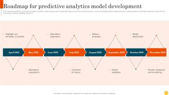 Predictive Modeling Methodologies Roadmap For Predictive Analytics Model Development