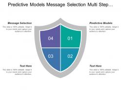 Predictive models message selection multi step campaigns raw data