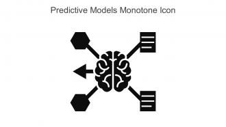 Predictive Models Monotone Icon In Powerpoint Pptx Png And Editable Eps Format