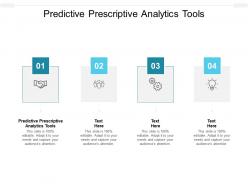 Predictive prescriptive analytics tools ppt powerpoint presentation outline vector cpb