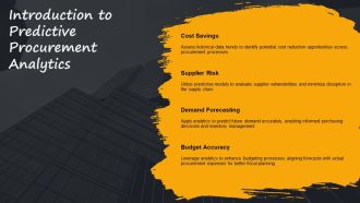 Predictive Procurement Analytics For Forecasting And Budgeting PPT Sample AT Images Colorful