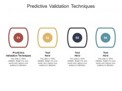 Predictive validation techniques ppt powerpoint presentation design ideas cpb