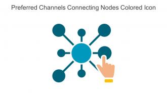 Preferred Channels Connecting Nodes Colored Icon In Powerpoint Pptx Png And Editable Eps Format