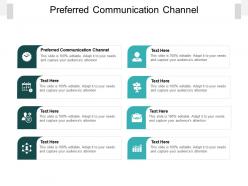 Preferred communication channel ppt powerpoint presentation professional backgrounds cpb