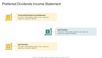 Preferred Dividends Income Statement In Powerpoint And Google Slides Cpb